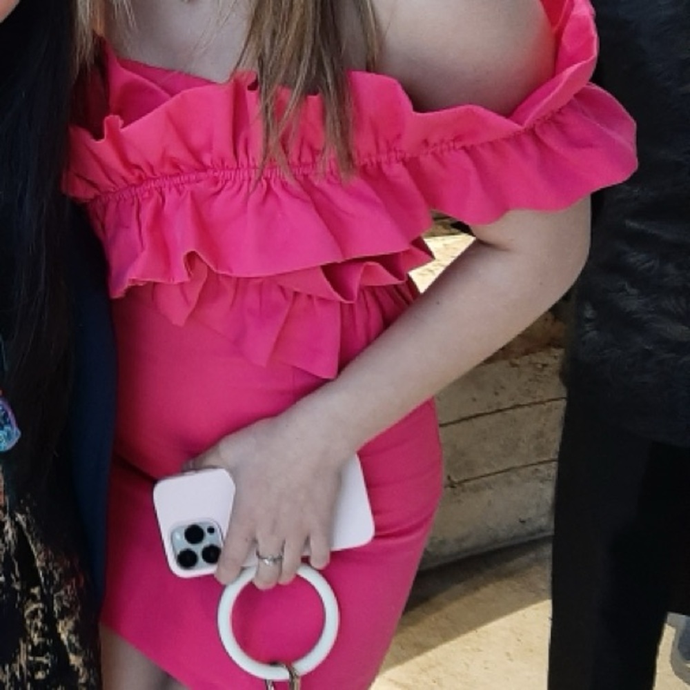Pink boutique dress size small